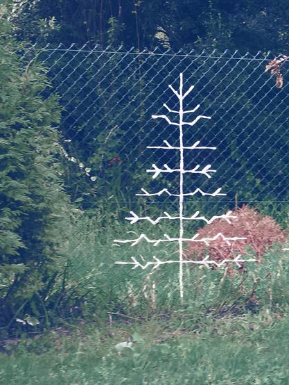 decor garden crochet pines