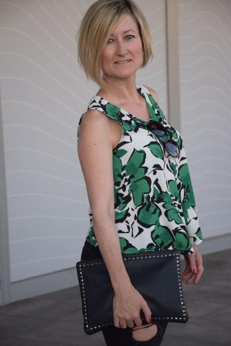 Lady rock printed top Rock style