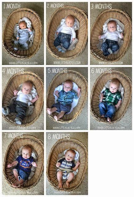 Ideas para fotografiar a tu bebé mes a mes