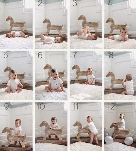 Ideas para fotografiar a tu bebé mes a mes