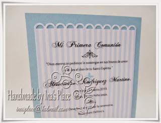 Invitación de Bautizo - Rayas