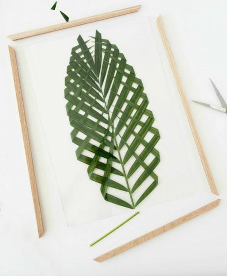 DIY, cuadro con sólo una hoja