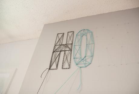 DIY: Letras en la pared con lana
