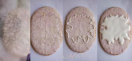 GALLETA CON ROSA Y EFECTO MADERA