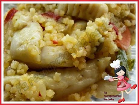*Cous cous con pollo y verduras (tradicional)