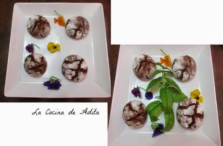 Galletas craqueladas, o blanca y negras