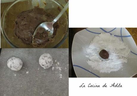 Galletas craqueladas, o blanca y negras