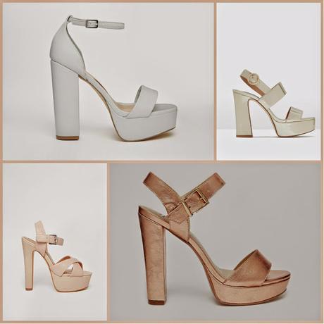 Tacones altos cuadrados