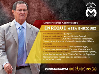Enrique Meza nuevo DT Morelia Apertura 2015