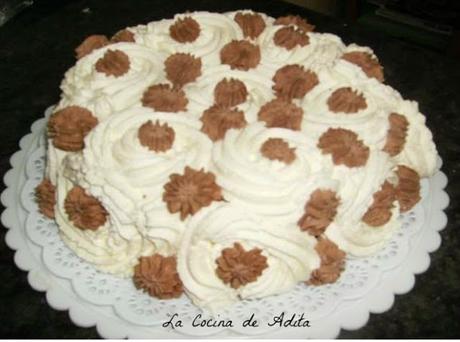 Tarta  de  nata y trufa