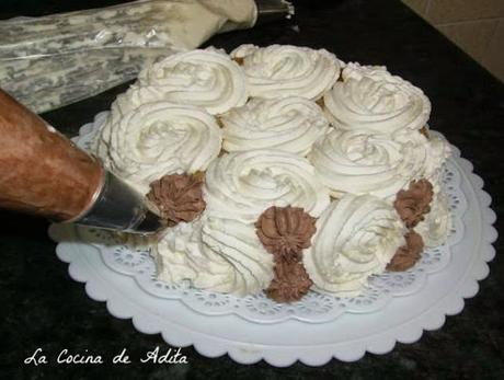 Tarta  de  nata y trufa