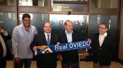 Carlos Slim, llega a Oviedo, Asturias