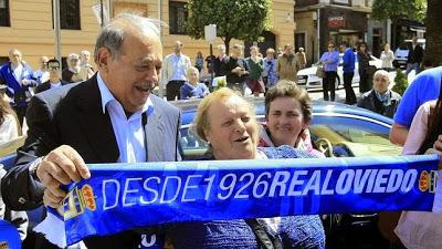 Carlos Slim, llega a Oviedo, Asturias