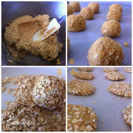 galletas de avena y naranja