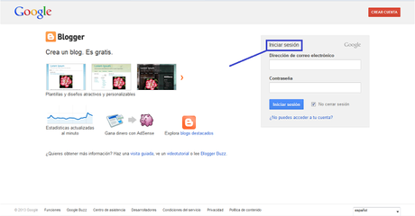 Como crear un blog con Blogger