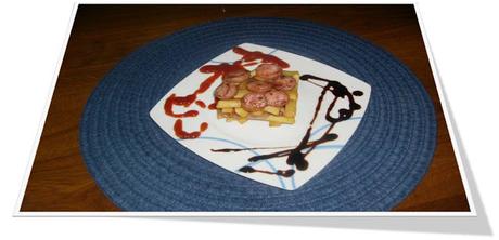Butifarra,   con  patatas  suflé