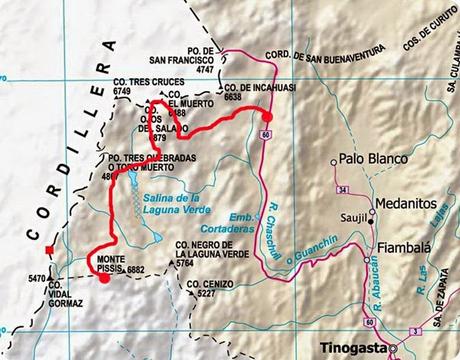 La ruta de los volcanes catamarqueños.