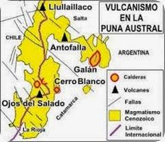 La ruta de los volcanes catamarqueños.