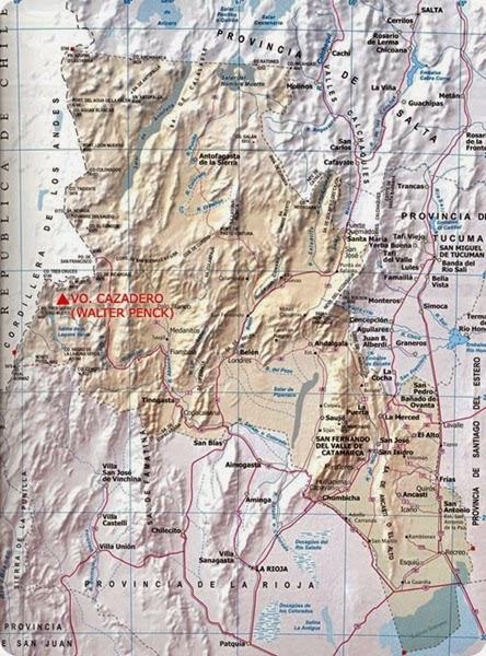 La ruta de los volcanes catamarqueños.