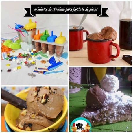 4 helados con chocolate para el verano 4 helados con chocolate para el verano