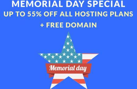 Descuento Memorial Day de 55% en Web Hosting Hub Descuento de 55% por Memorial Day 2015 de Web Hosting Hub