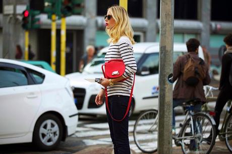 STREET STYLE INSPIRATION ; NAVY STRIPES.-