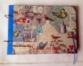 Libreta de mariposas estilo vintage