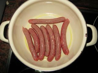 SALCHICHAS A LA JARDINERA