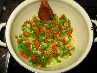 SALCHICHAS A LA JARDINERA