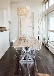 Mesas con tapa de madera