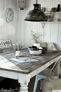 Mesas con tapa de madera