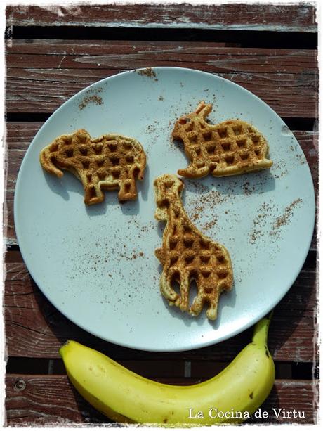 Gofres de plátano