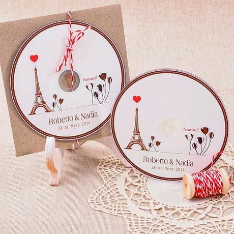 Regala CD's personalizados a tus invitados de boda