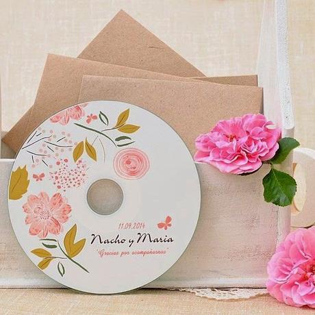 Regala CD's personalizados a tus invitados de boda