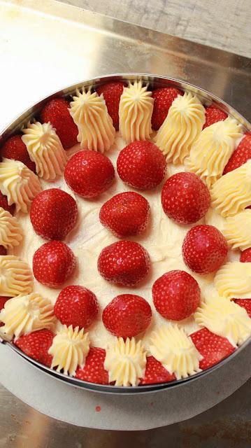 Fraisier o tarta francesa de fresas