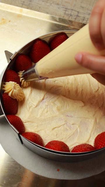 Fraisier o tarta francesa de fresas