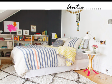 Antes y después de un dormitorio fresco y luminoso