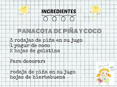 PANACOTA DE PIÑA Y COCO