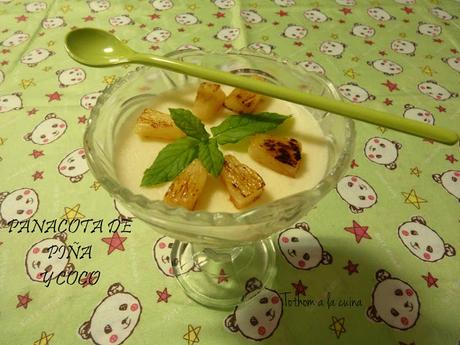 PANACOTA DE PIÑA Y COCO