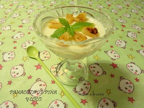 PANACOTA DE PIÑA Y COCO