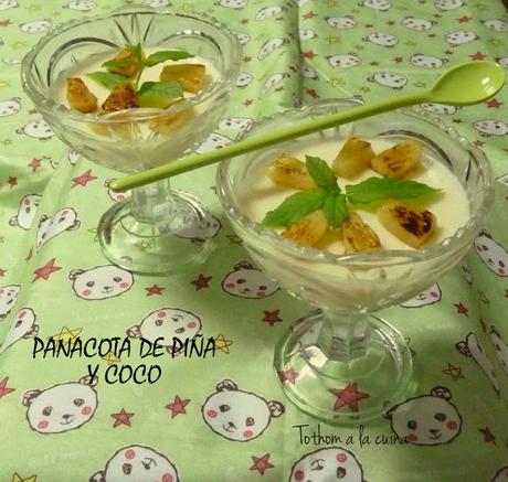 PANACOTA DE PIÑA Y COCO