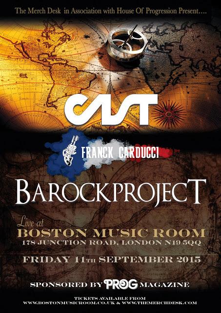 LA ASOCIACIÓN PROG ORGANIZA UN CONCIERTO A TRES BANDAS ENCABEZADO POR LOS MEXICANOS CAST