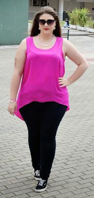 Outfit Of the Day ~ Blusa Fucsia - Sporty Chic Style