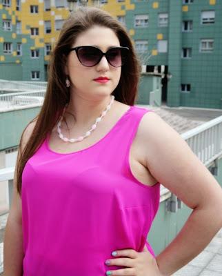 Outfit Of the Day ~ Blusa Fucsia - Sporty Chic Style