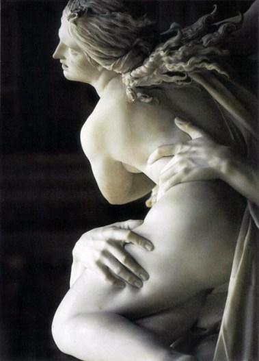 Persefone intenta escapar de los brazos de Hades