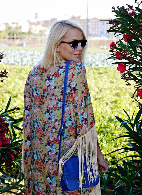 Maxi kimono de flores