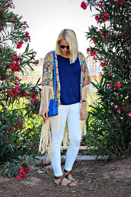 Maxi kimono de flores