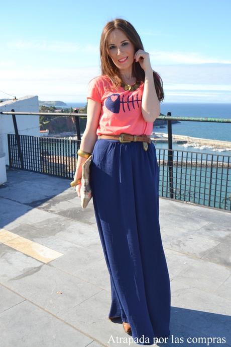 LONG SKIRT & T-SHIRT
