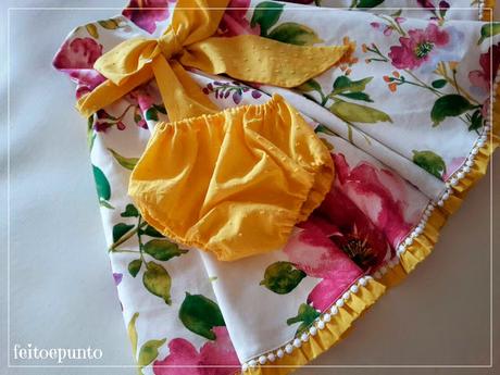 Un vestido muy floreado!