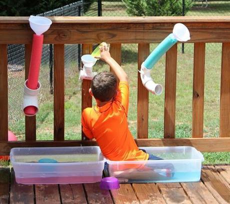Cascada de agua para verano